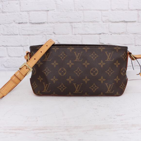 Louis Vuitton Trotteur Monogram Small Crossbody Leather Shoulder Handbag A4454 - Picture 1 of 10